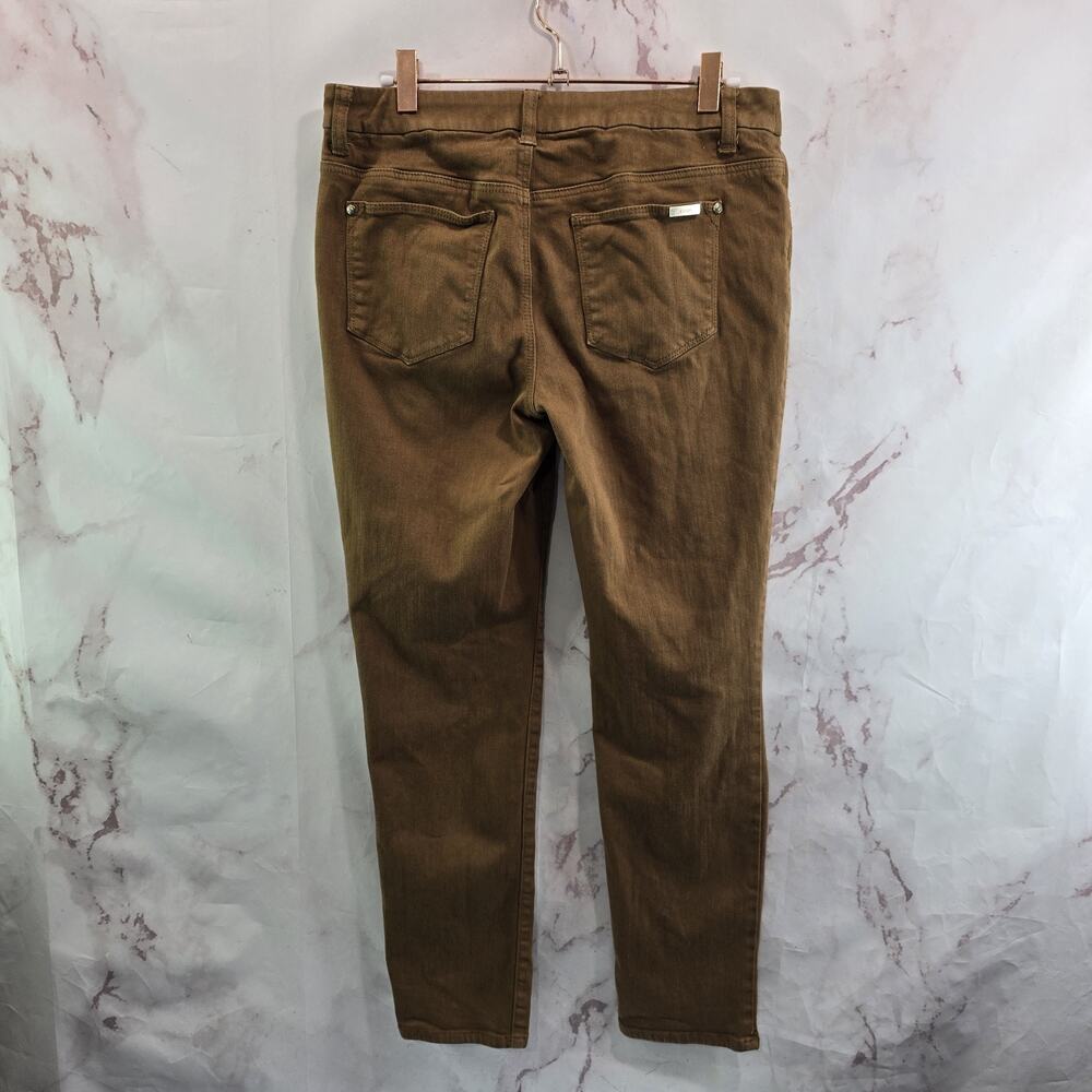 Chicos Pants Womens 2 00 So Slimming Girlfriend High Rise Slim Crop Color Jeans